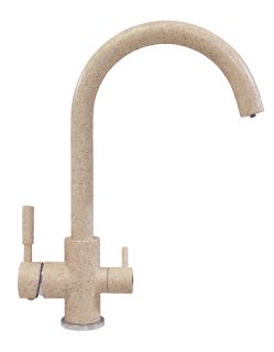 Смеситель для кухни Polygran Элара дуо песочный 627697